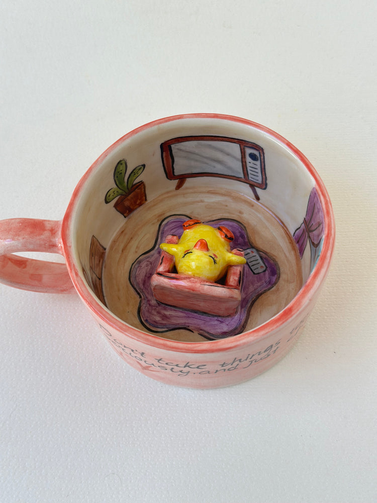 Duck handmade mug