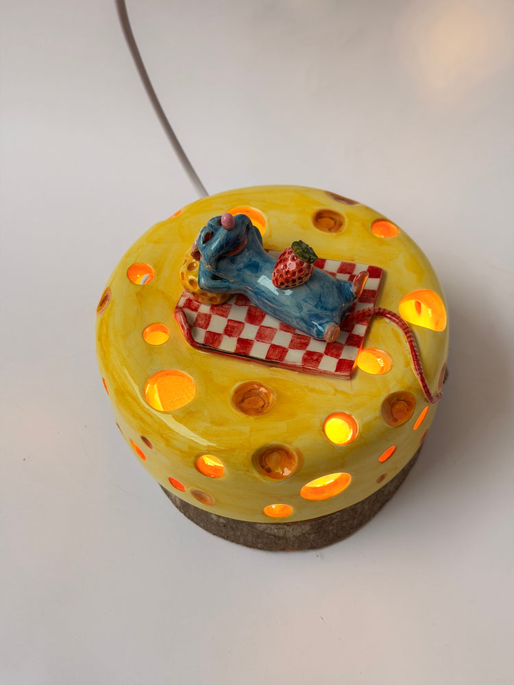 Little Chef ceramic handmade lamp
