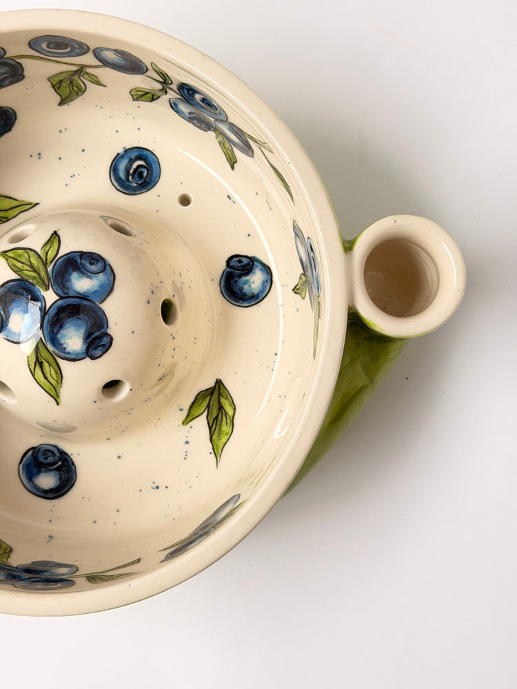 Blueberry handmade ceramic washing bowl