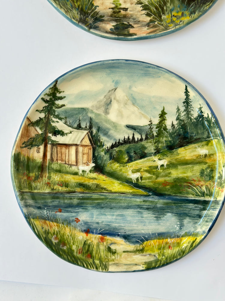 Handmade captured in ceramic plate🌿🏡