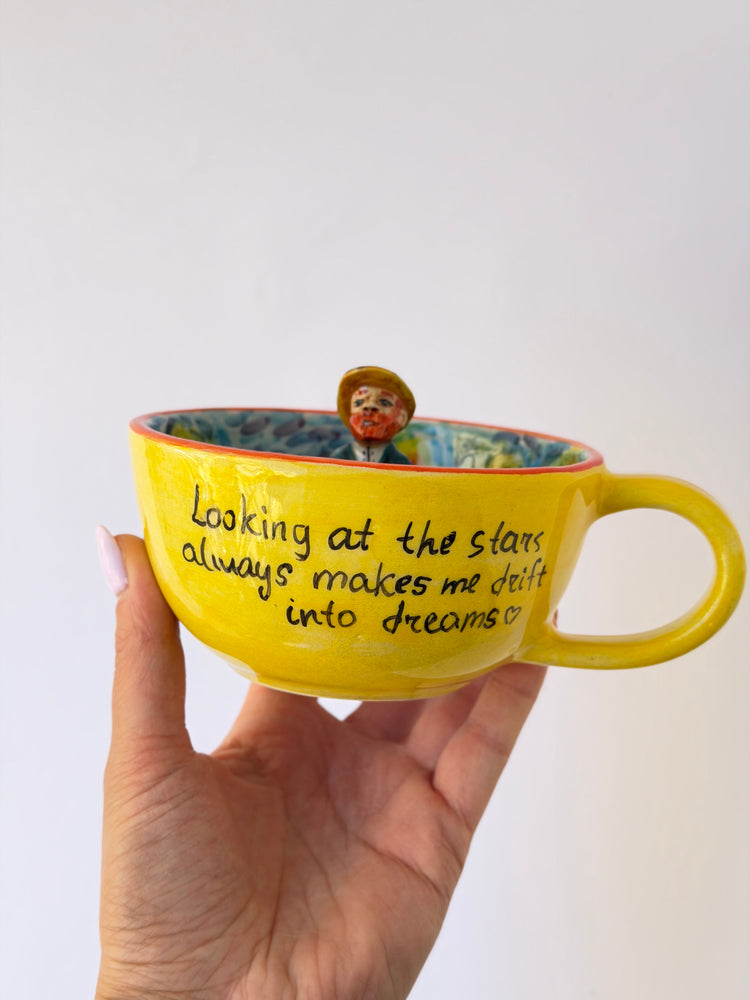 Handmade ceramic vincent mug