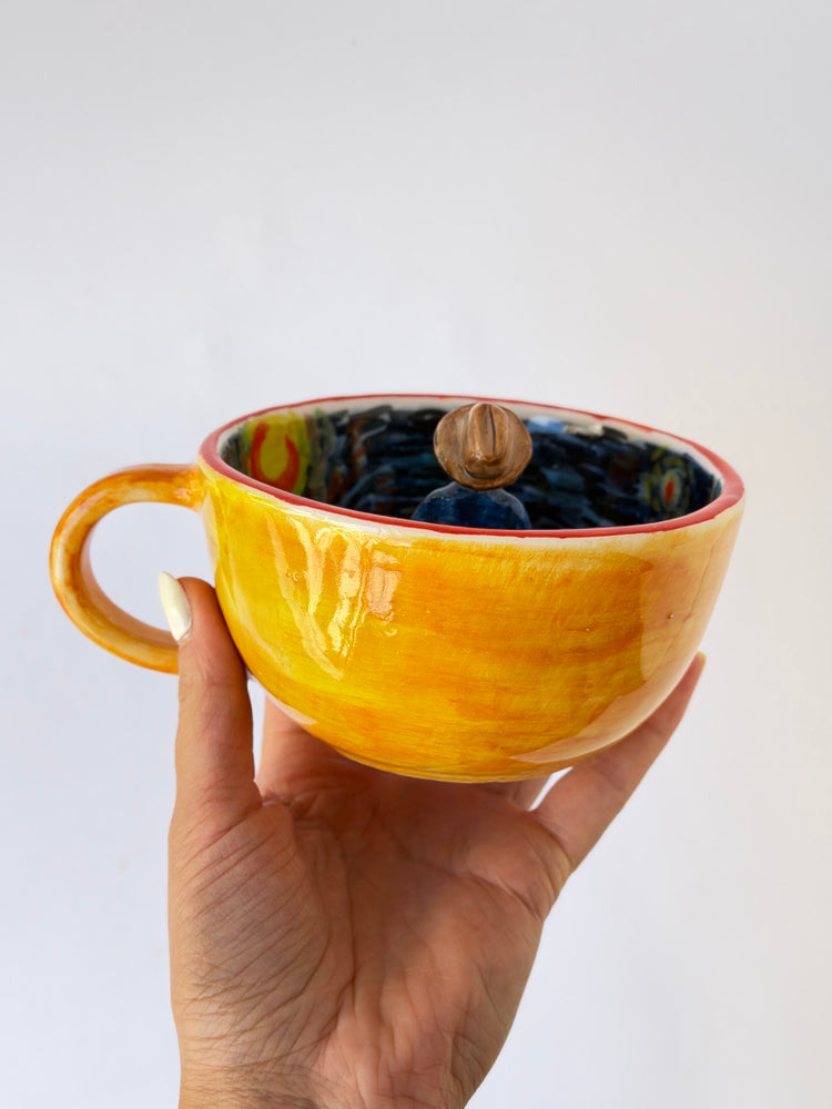 Vincen Wan Gogh handmade cup