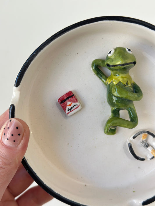 Kermit handmade ahstray