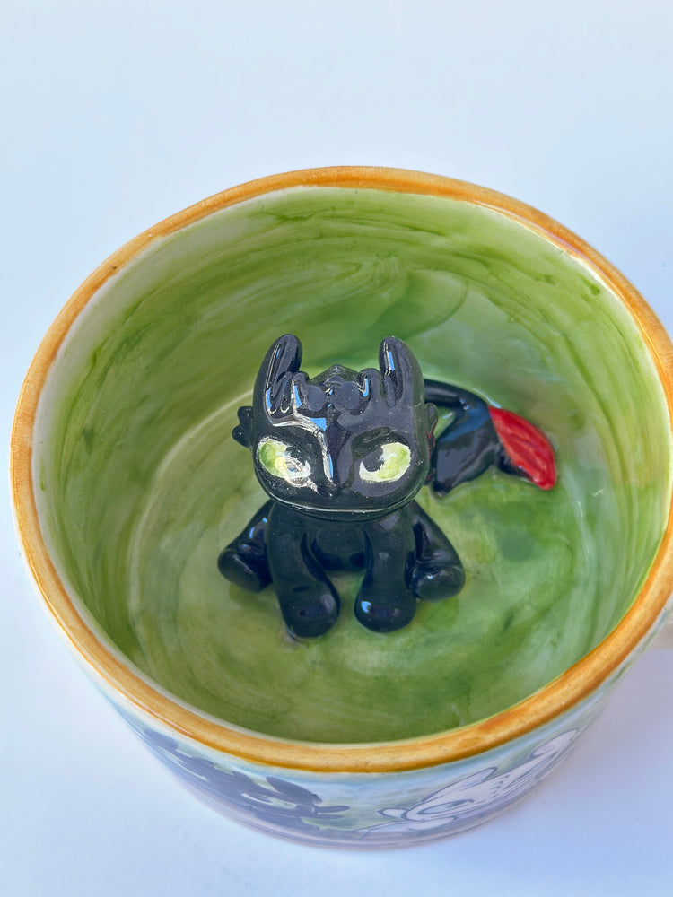 Dragon handmade ceramic mug