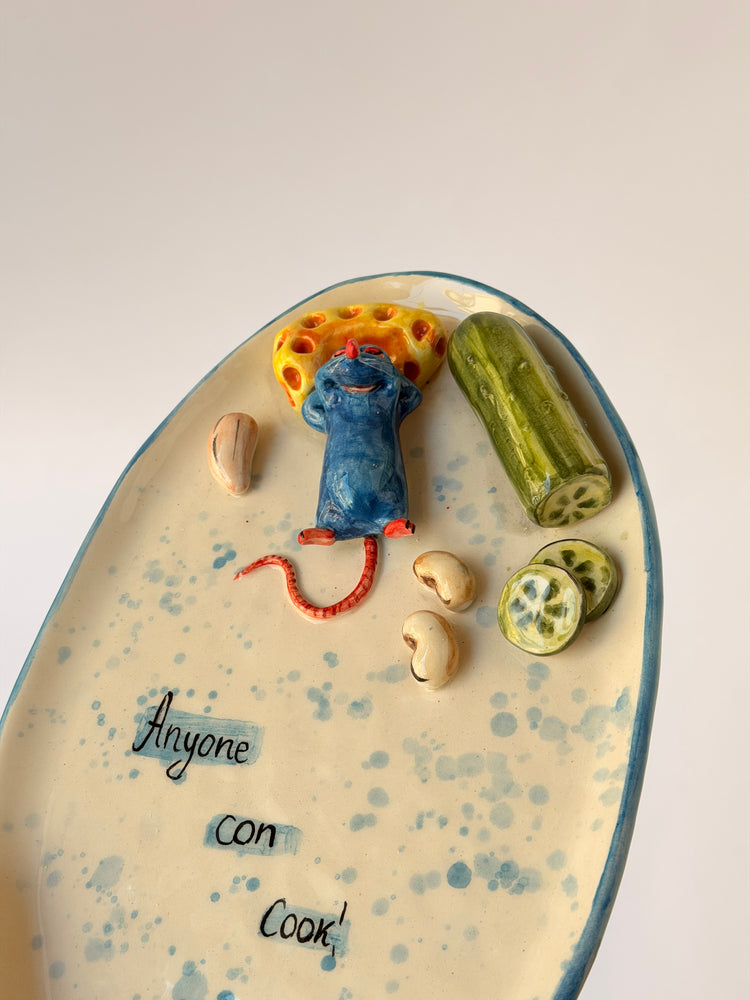 Little Chef handmade ceramic plate