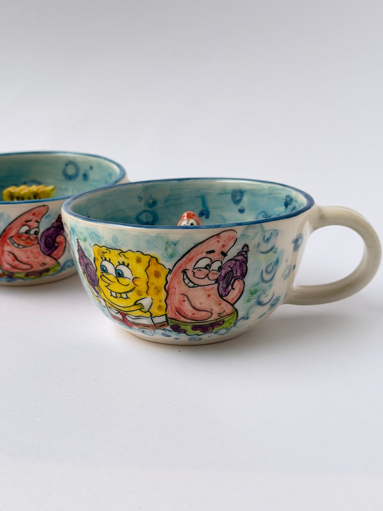 Friends handmade ceramic mugs