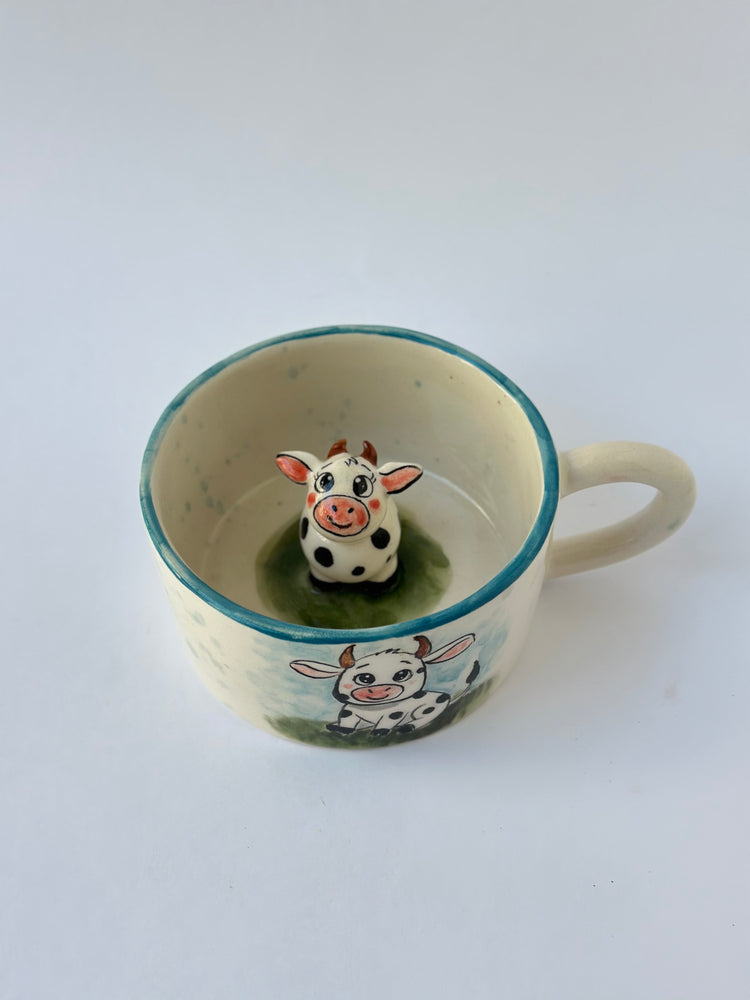 Cow handmade ceramic mug