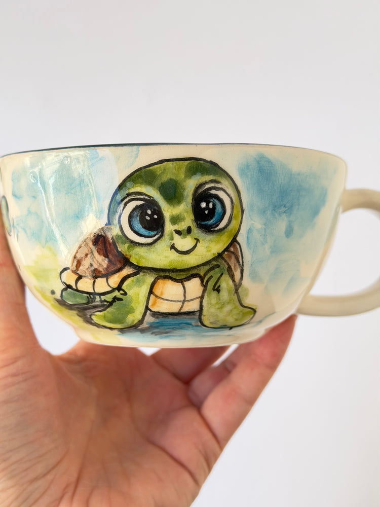 Frog handmade ceramic mug