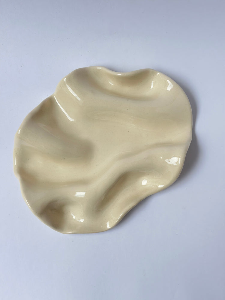Handmade plate ceramic