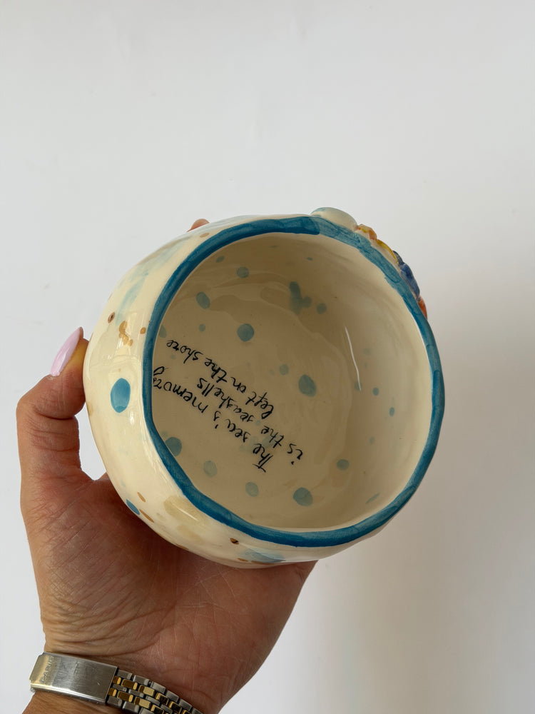 Handmade sea ceramic bowl