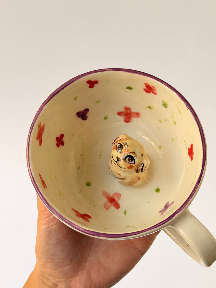 Dog handmade ceramic mug