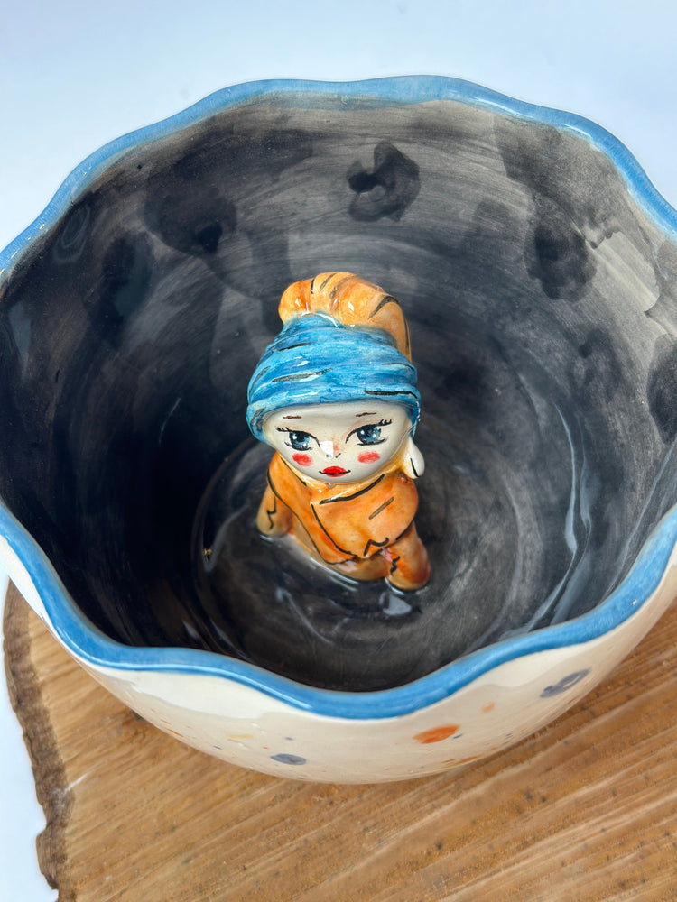 Girl with a Pearl Earring handmade mug