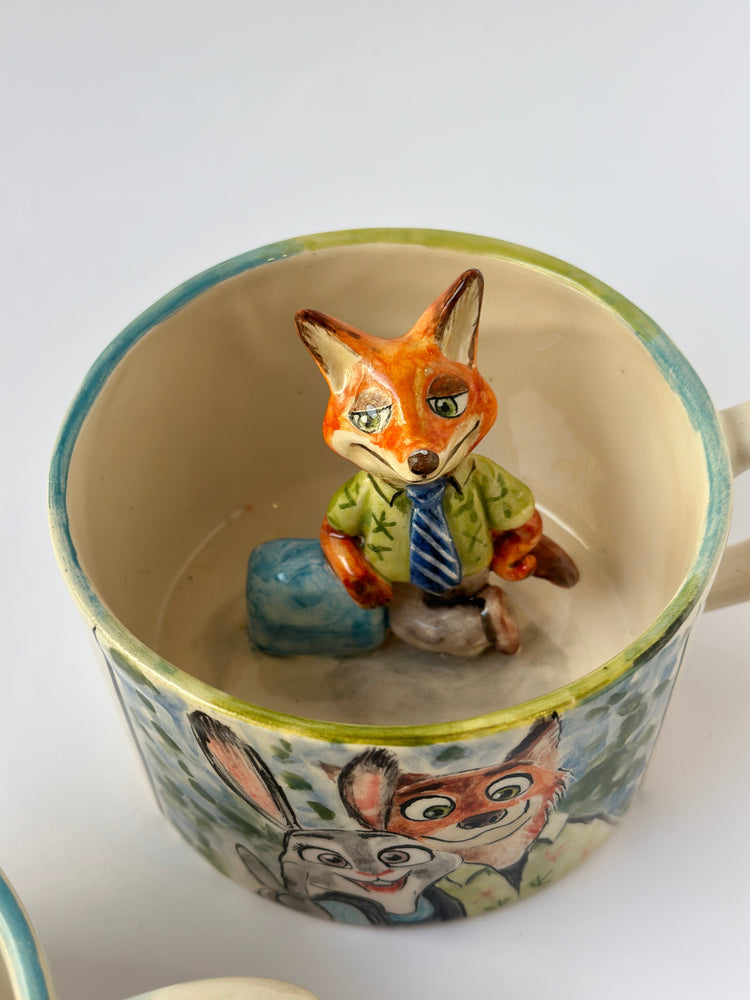 Nick and Judy handmade mugs