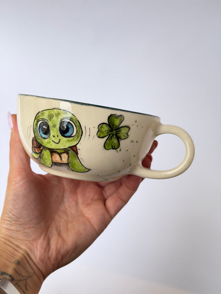 Turtle handmade ceramic mug
