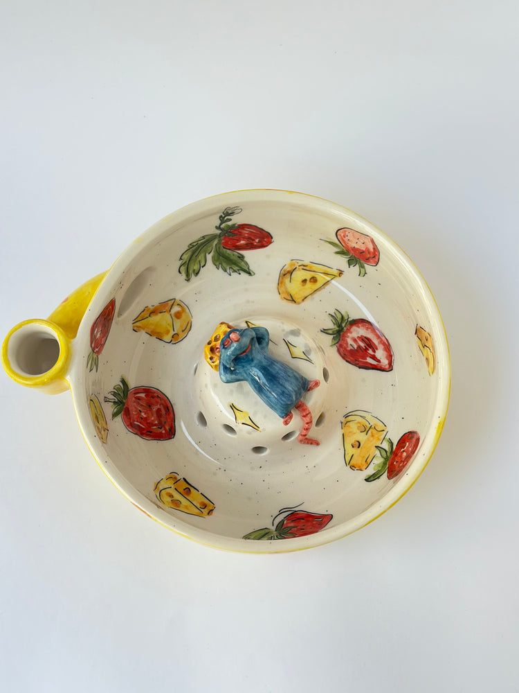 Little Chef handmade ceramic fruit washing bowl