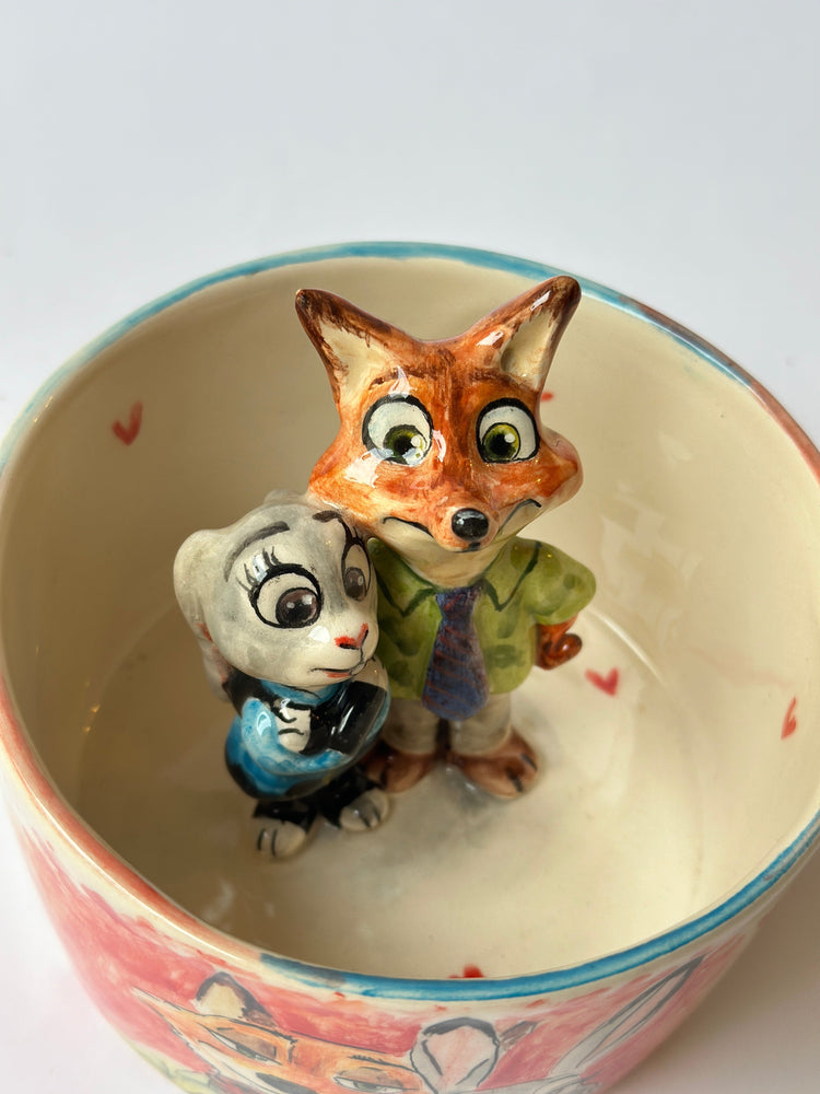 Nick and Judy handmade mug