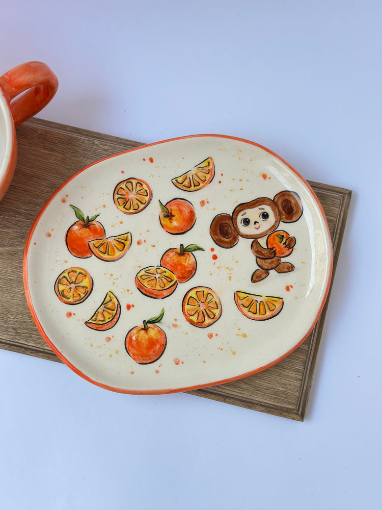 Cherubi handmade mug and plate