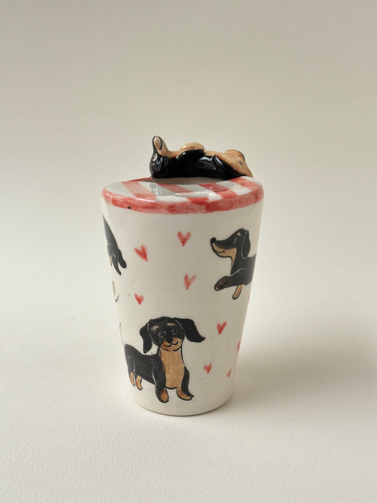 Dachshund takeaway mug