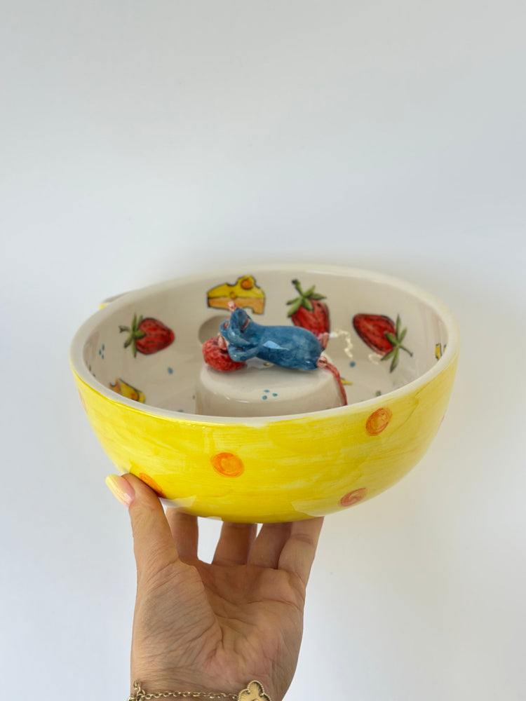 Little Chef handmade ceramic fruit washing bowl
