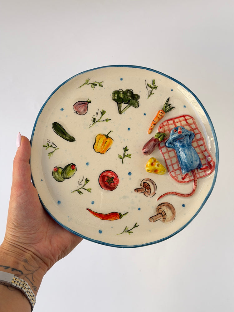 Little Chef handmade ceramic plate
