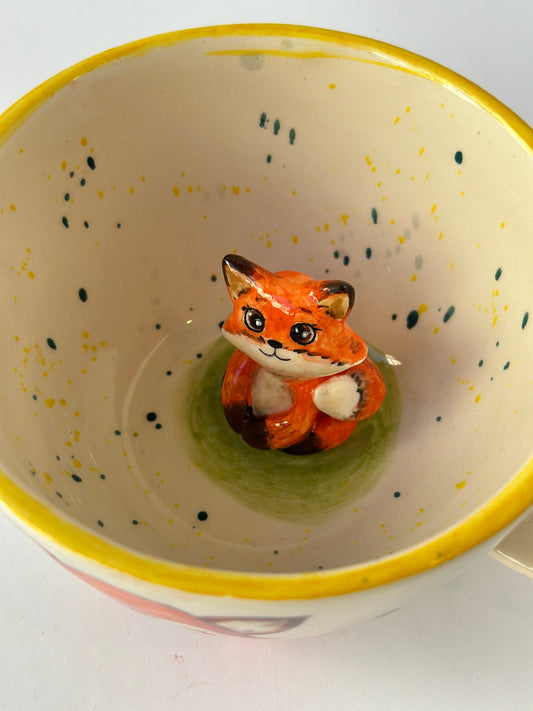 Fox handmade mug
