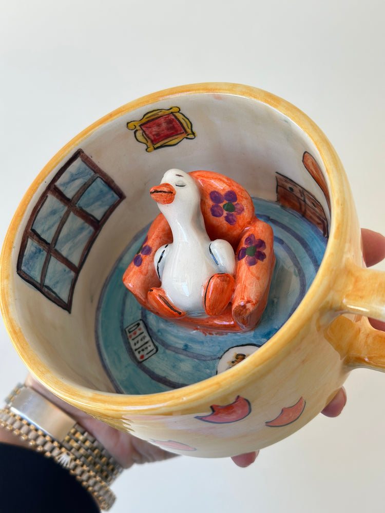 Duck handmade mug