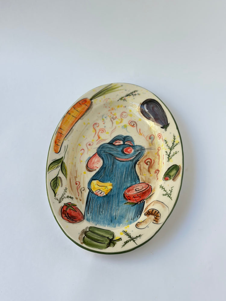 Little Chef handmade plate (28x18)
