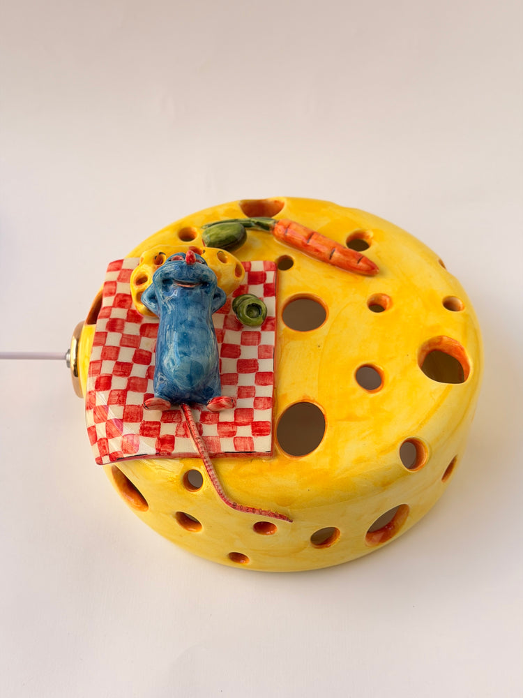 Little Chef handmade ceramic lamp