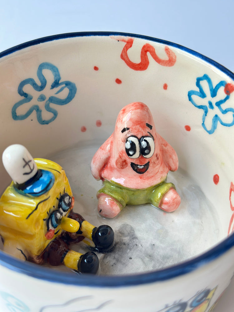 SpongeBob and Patrick handmade mug