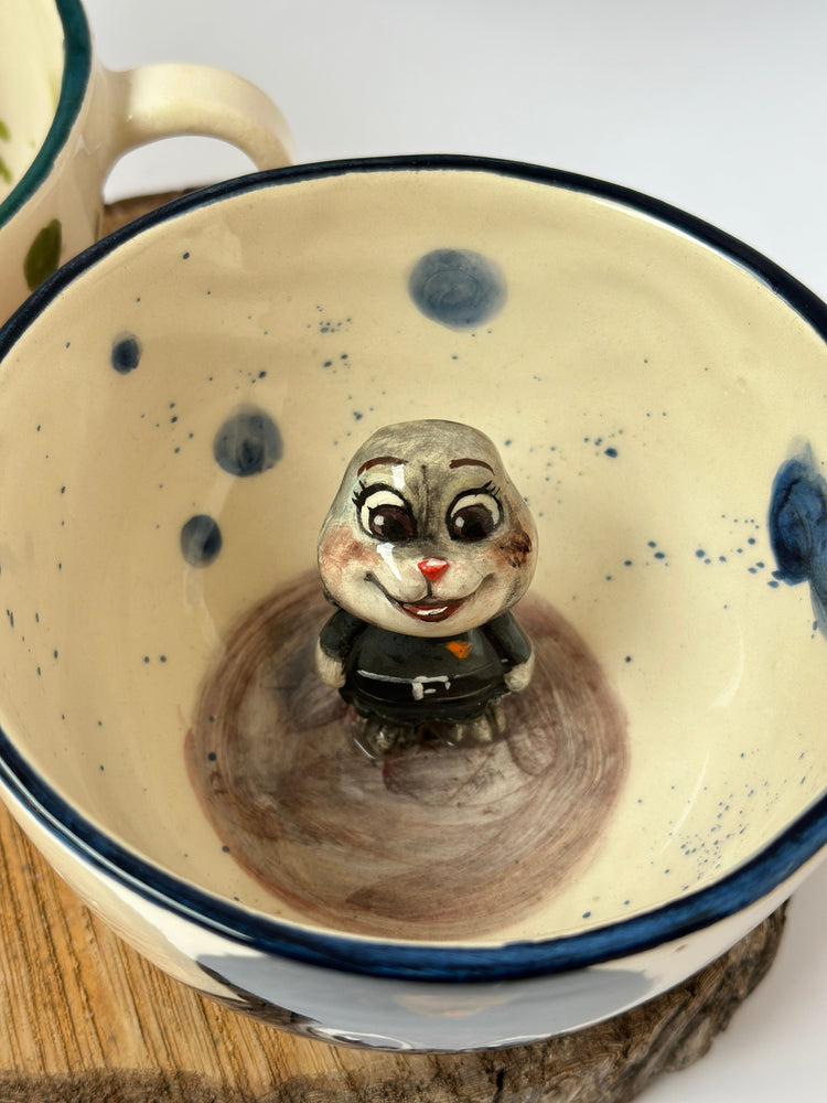 Nick and Judy handmade mugs