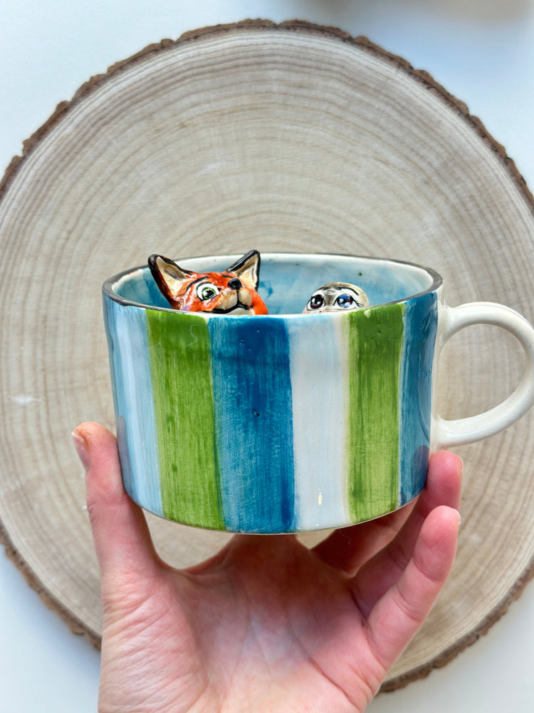 Nick and Judy handmade mug