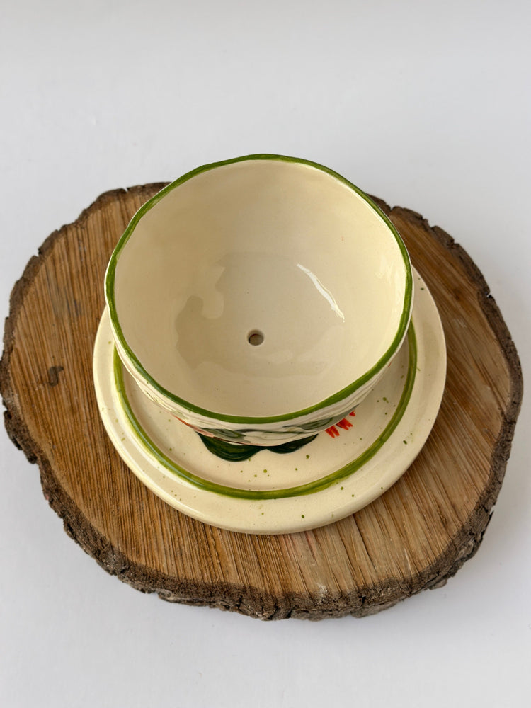 Flower pot handmade