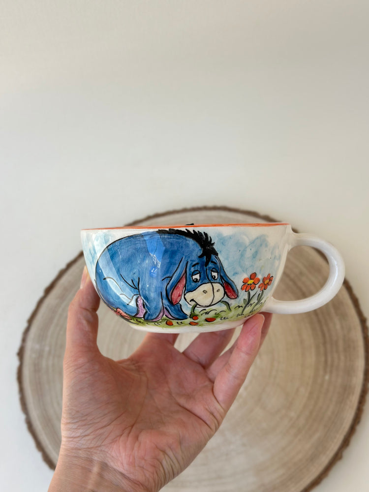 Donkey handmade mug ceramic