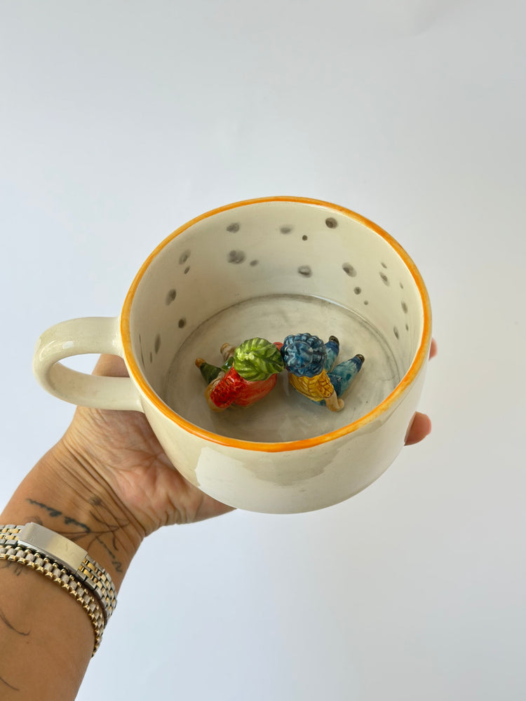 Couple handmade ceramic mug