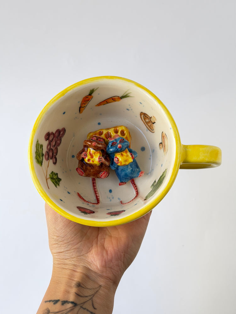 Little Chef and brother handmade ceramic mug