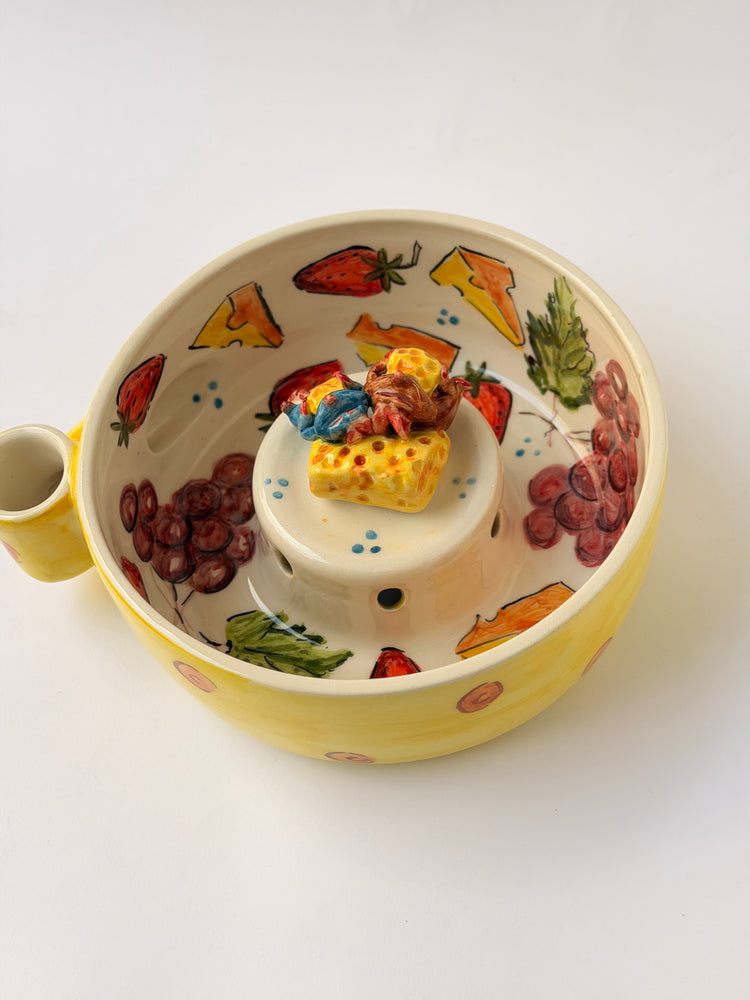 Little Chef and brother handmade ceramic washing bowl