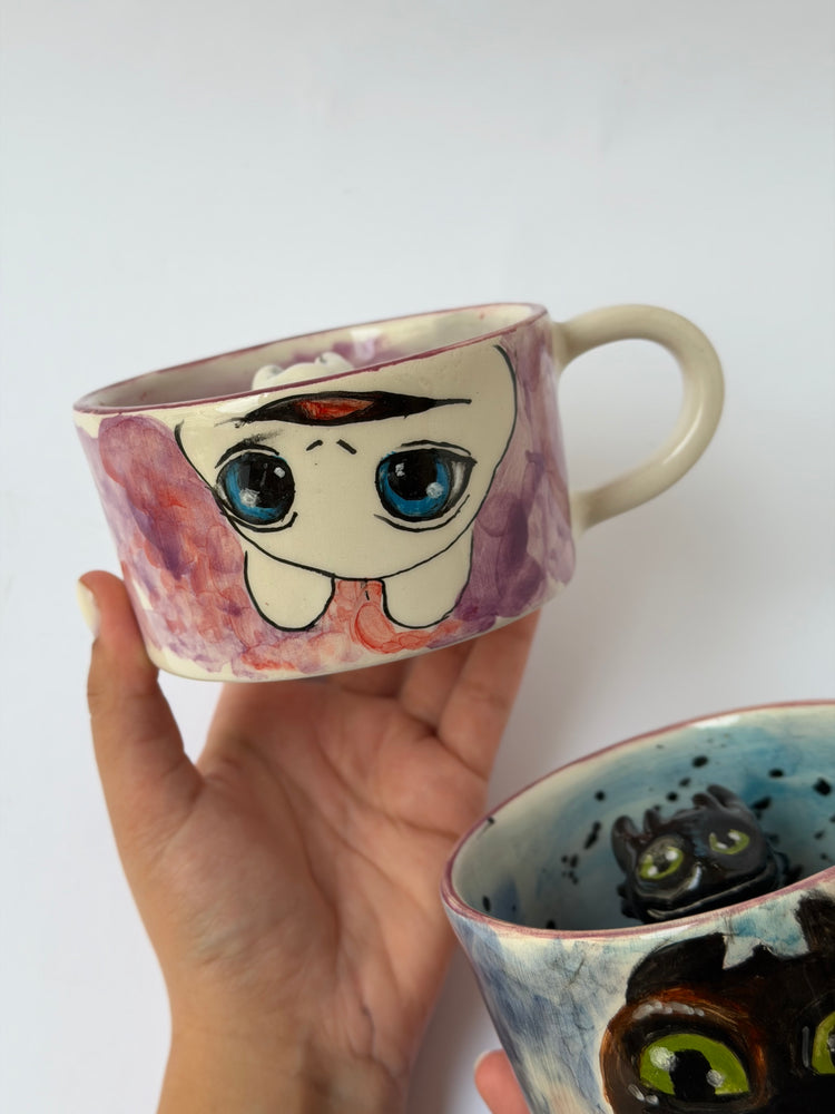 Dragons handmade ceramic mugs