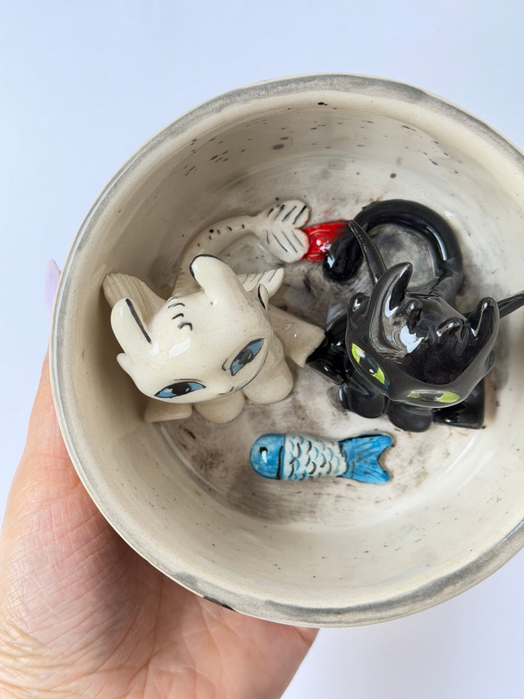Dragons handmade ceramic mug