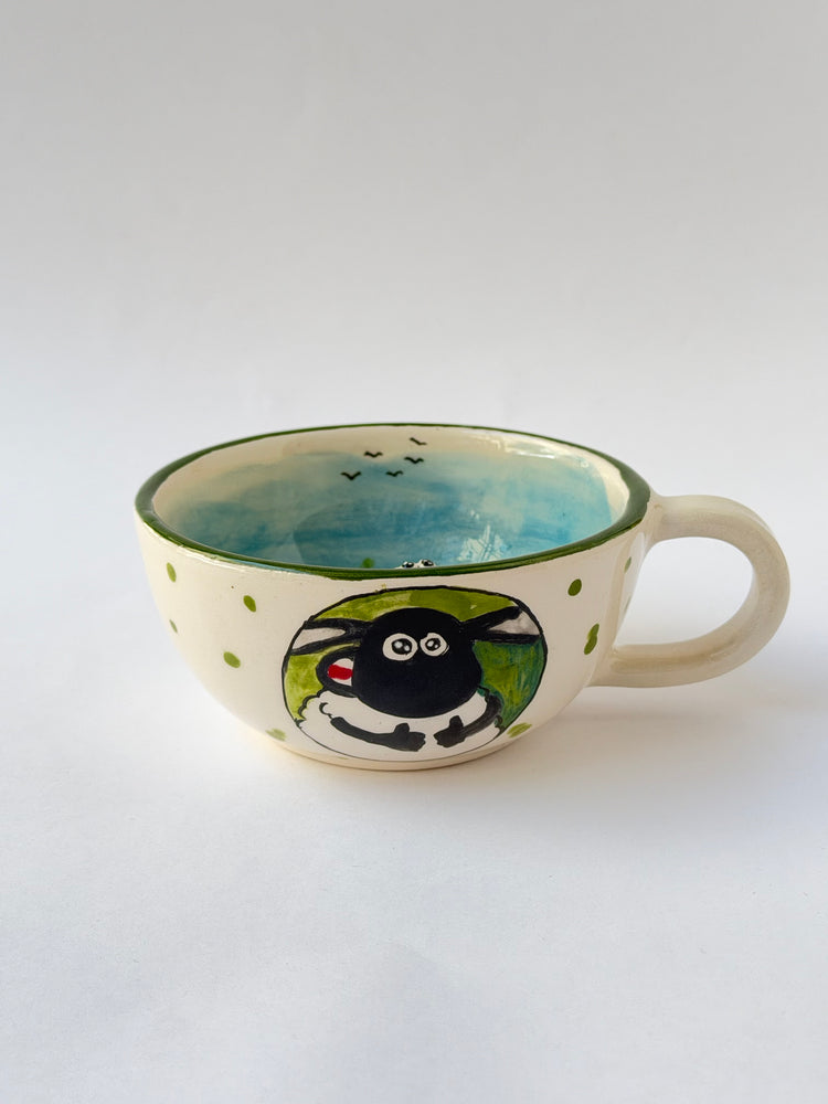 Sheep handmade ceramic mug