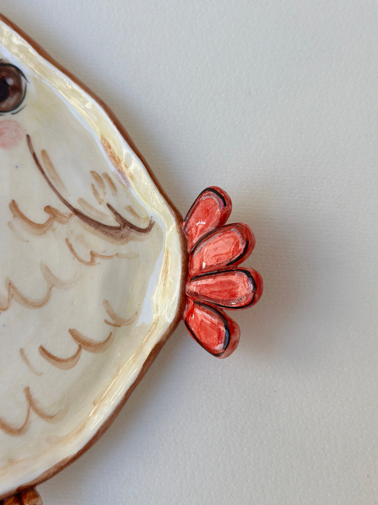 Chicken handmade plate