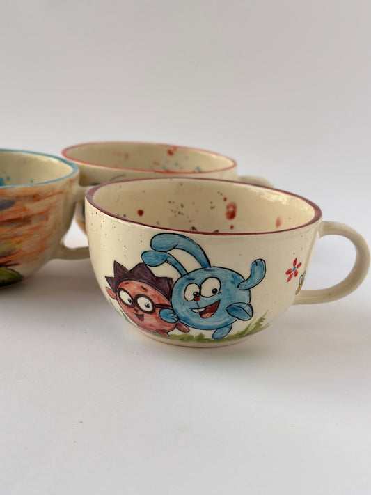 Smeshariki handmade mug