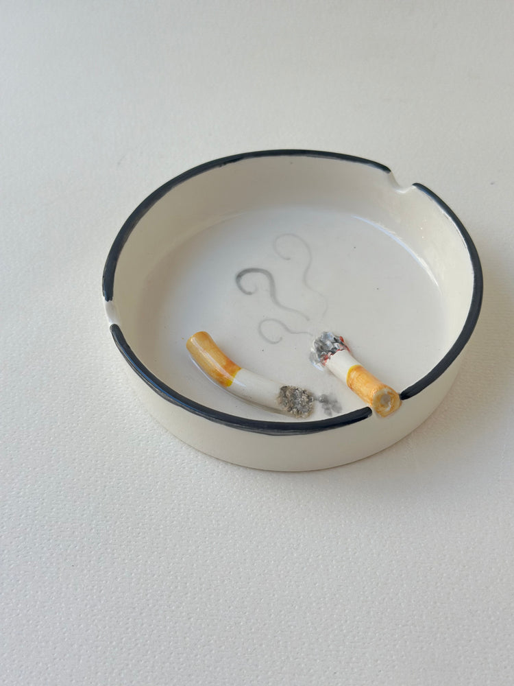 Handmade ceramic ashtray