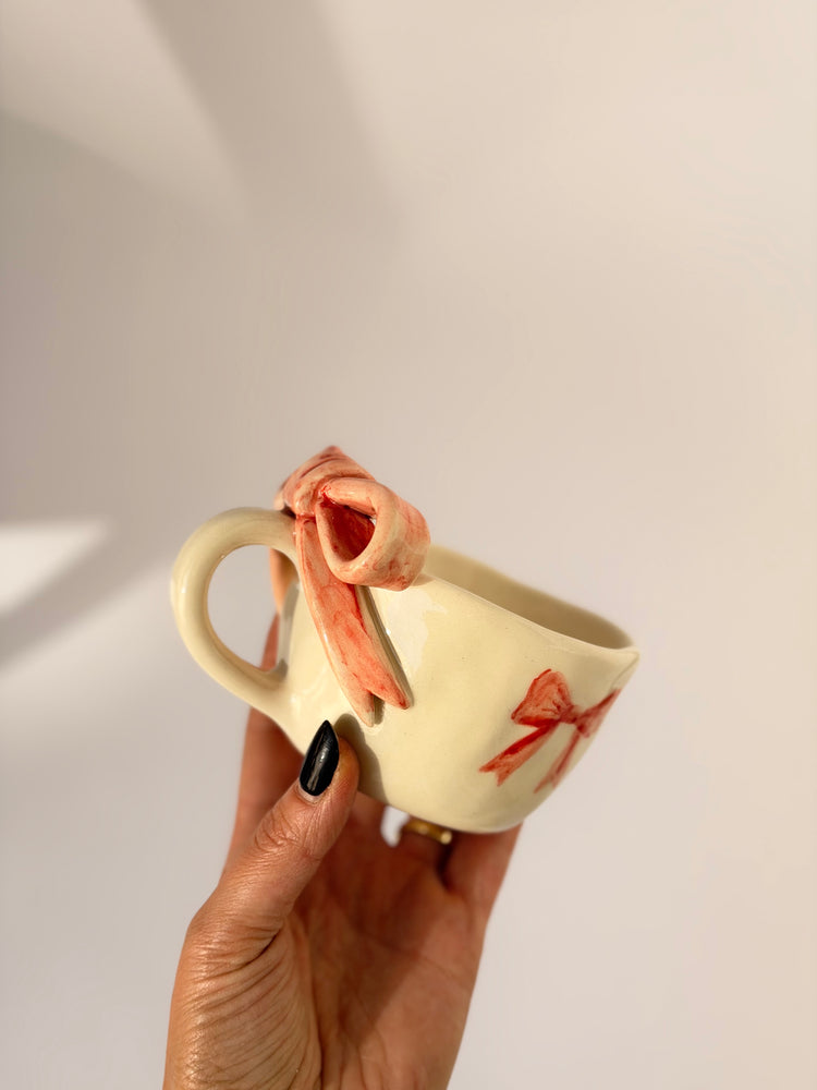 Pink Handmade ceramic cup