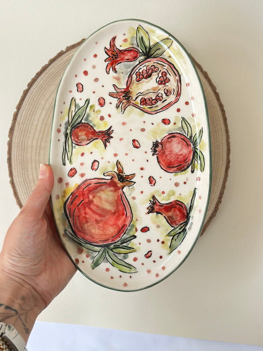 Granatte handmade plate