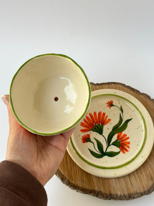 Flower pot handmade