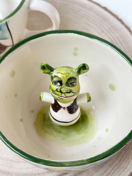 Shrek and Donkey handmade mugs