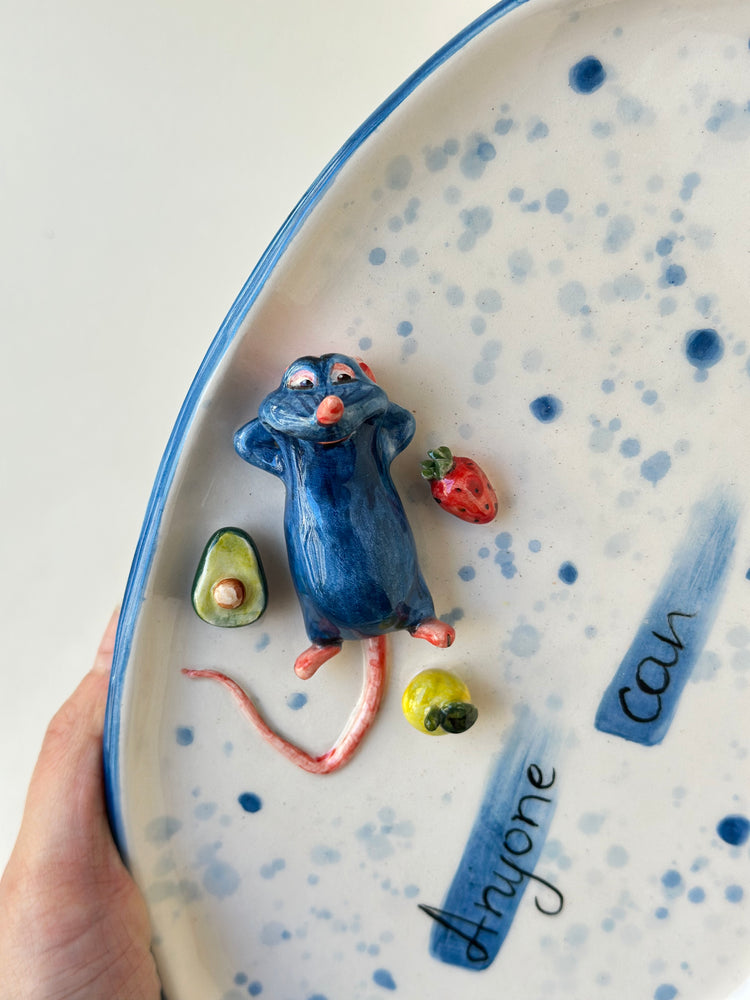 Little Chef handmade plate 25x16 sm