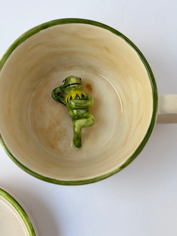 Kermit handmade ceramic mug
