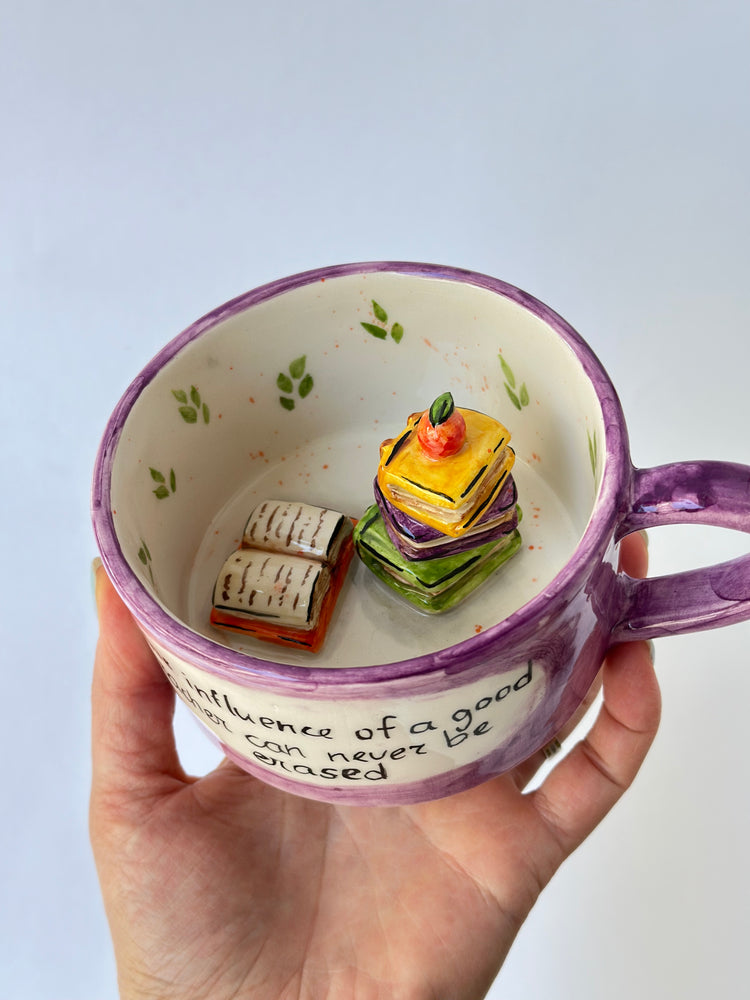 For the teacher handmade ceramic mug