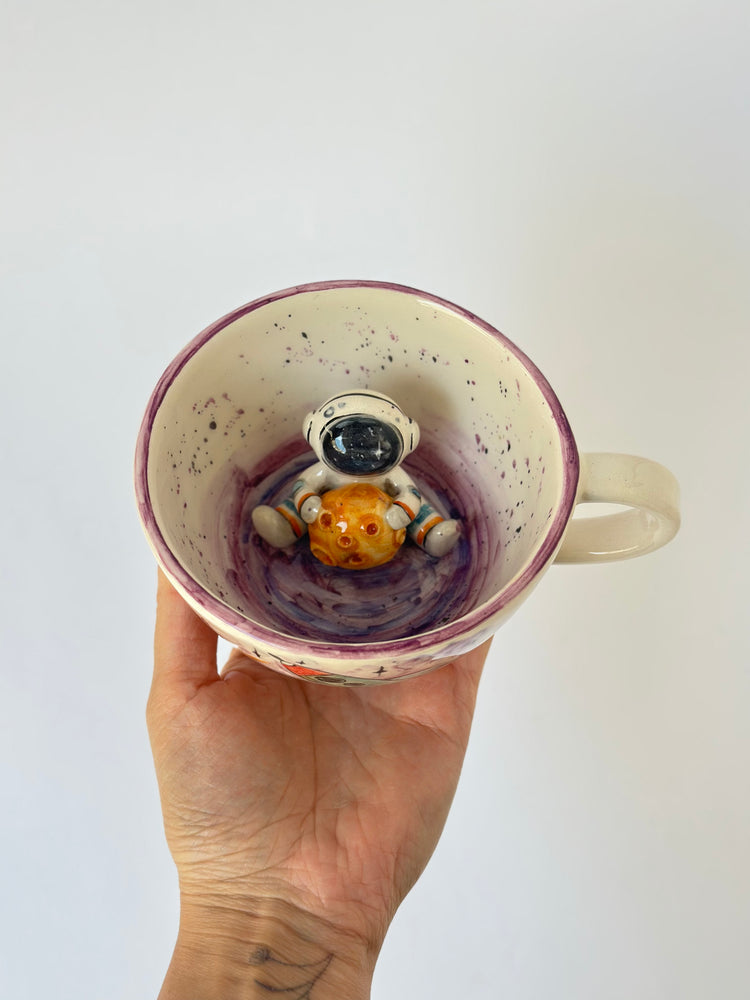 Astronaut handmade ceramic mug